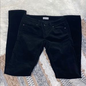 Gap 1969 Black Velvet Suede Skinny Pants Size 24